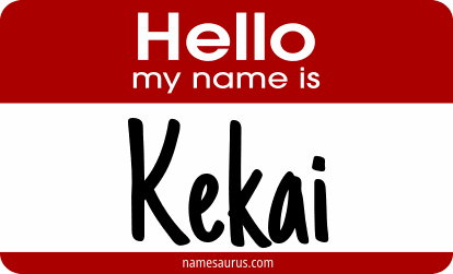 Hello my name is Kekai png download