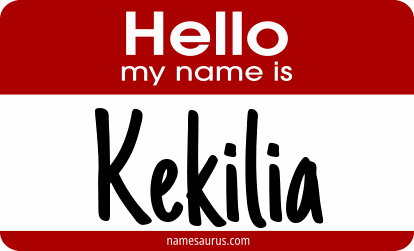 Hello my name is Kekilia png download