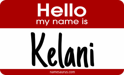 Hello my name is Kelani png download