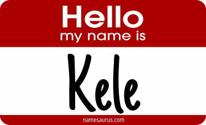 Hello my name is Kele png download
