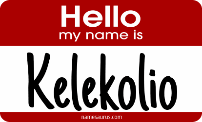 Hello my name is Kelekolio png download