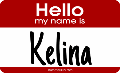 Hello my name is Kelina png download