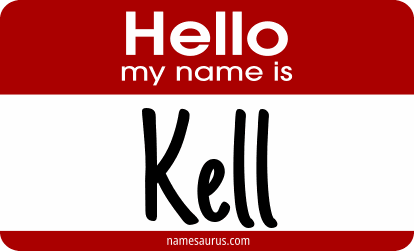 Hello my name is Kell png download
