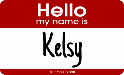 Hello my name is Kelsy png download