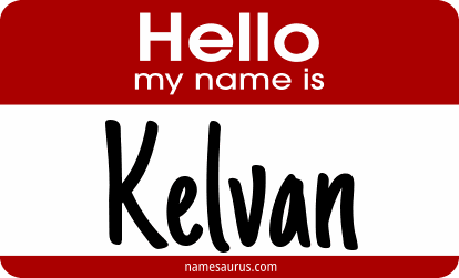 Hello my name is Kelvan png download