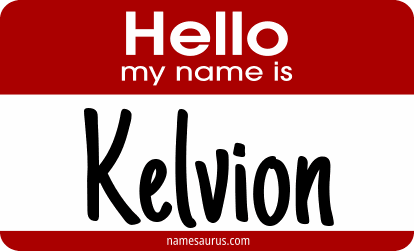Hello my name is Kelvion png download
