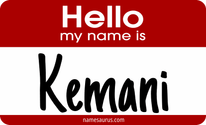 Hello my name is Kemani png download