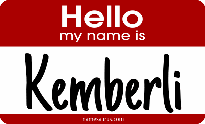 Hello my name is Kemberli png download