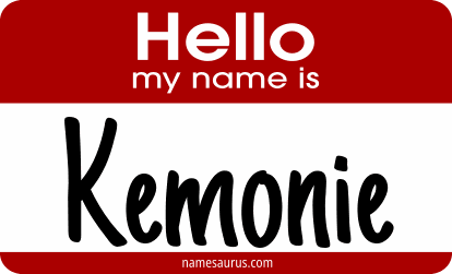 Hello my name is Kemonie png download