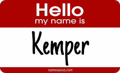 Hello my name is Kemper png download
