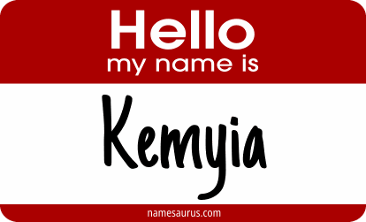 Hello my name is Kemyia png download