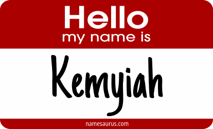 Hello my name is Kemyiah png download