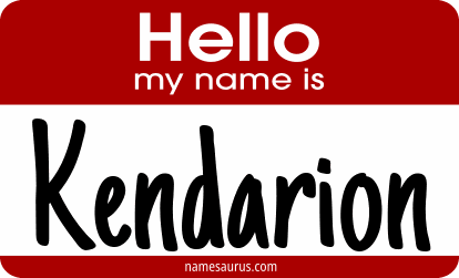 Hello my name is Kendarion png download