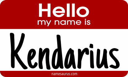 Hello my name is Kendarius png download