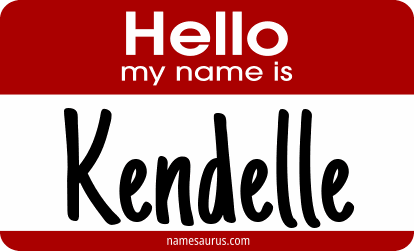Hello my name is Kendelle png download