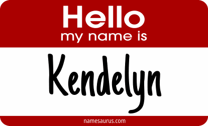 Hello my name is Kendelyn png download