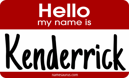 Hello my name is Kenderrick png download