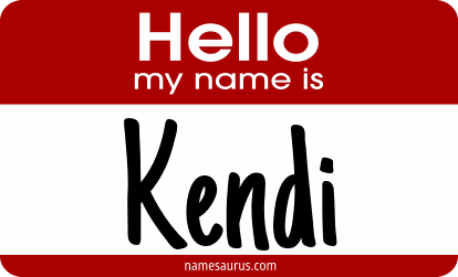 Hello my name is Kendi png download
