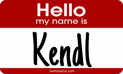 Hello my name is Kendl png download