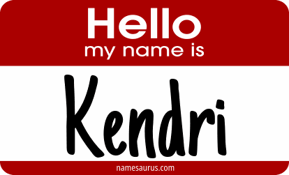 Hello my name is Kendri png download