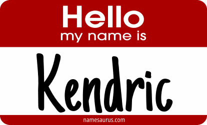 Hello my name is Kendric png download