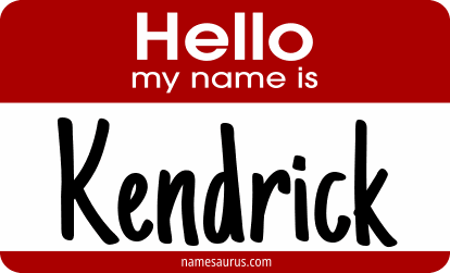 Hello my name is Kendrick png download