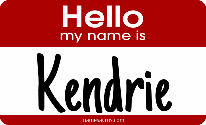 Hello my name is Kendrie png download