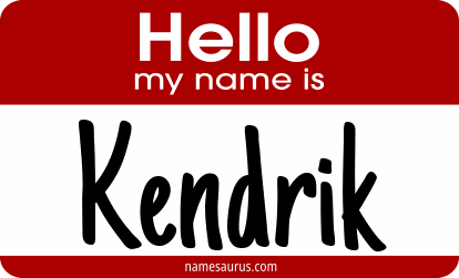 Hello my name is Kendrik png download