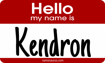 Hello my name is Kendron png download