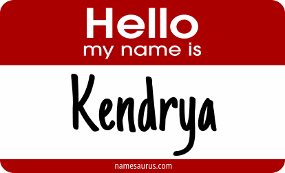 Hello my name is Kendrya png download