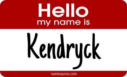 Hello my name is Kendryck png download