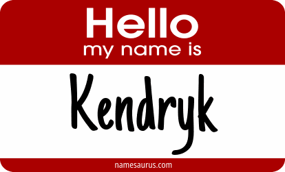Hello my name is Kendryk png download
