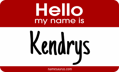Hello my name is Kendrys png download