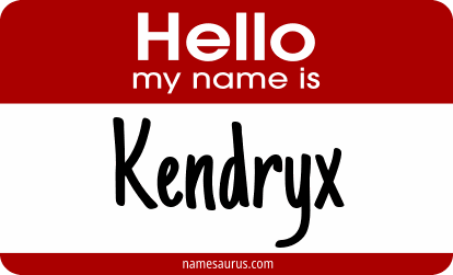 Hello my name is Kendryx png download
