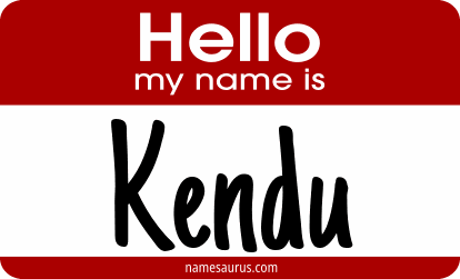 Hello my name is Kendu png download