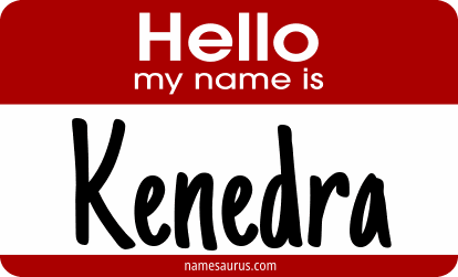 Hello my name is Kenedra png download