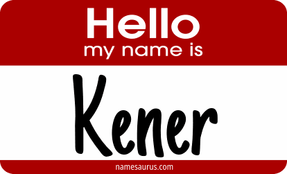 Hello my name is Kener png download