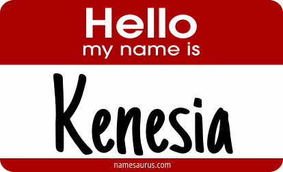 Hello my name is Kenesia png download