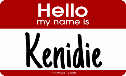 Hello my name is Kenidie png download