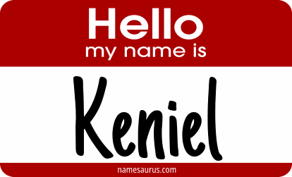 Hello my name is Keniel png download