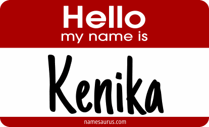 Hello my name is Kenika png download