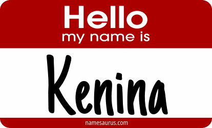 Hello my name is Kenina png download