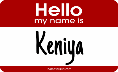 Hello my name is Keniya png download