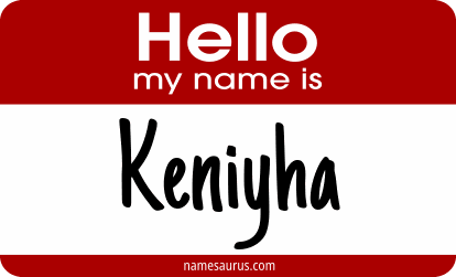 Hello my name is Keniyha png download