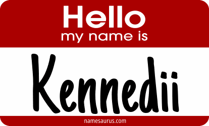 Hello my name is Kennedii png download