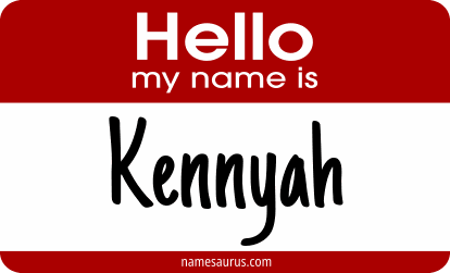 Hello my name is Kennyah png download