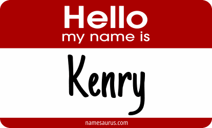 Hello my name is Kenry png download