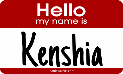 Hello my name is Kenshia png download
