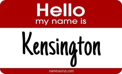Hello my name is Kensington png download