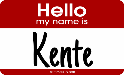 Hello my name is Kente png download